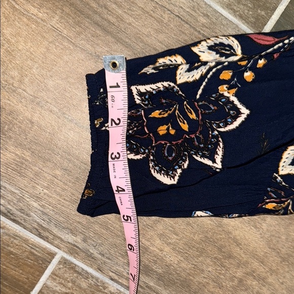 Daniel Rainn Blue Tan Relaxed 3/4 Sleeve Blouse - Picture 11 of 12